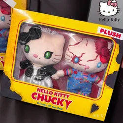 Sanrio Figure peluche Anime Hello Kitty Chucky Kawaii peluche Chuacky peluche bambola carino ciondolo chiavi ragazza giocattolo di natale regalo