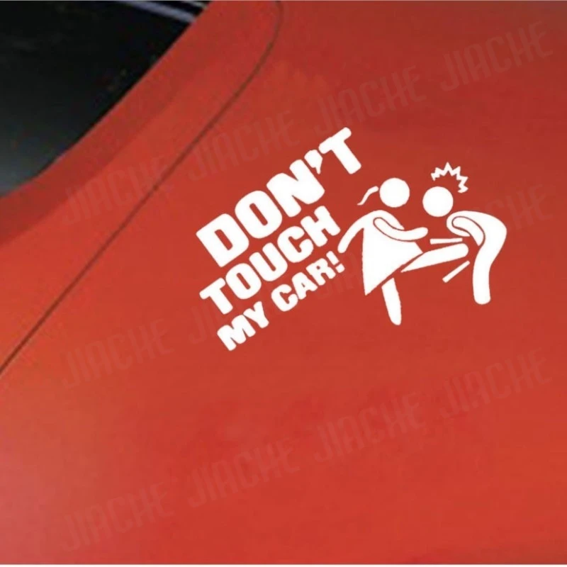 Funny Car Sticker Dont Touch My Car Decals Stickers Creative Auto Decal Exterior Decoration Black White Accessories Sticker - view 4