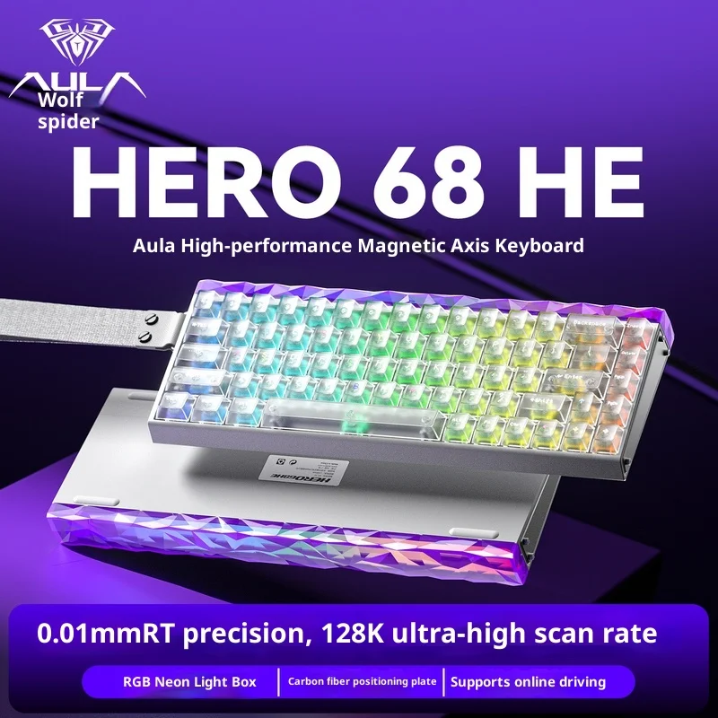 Heißer Tarantula Hero68he Magnetische Achse Mechanische Tastatur Esports Spiel Fps Live Office Universal Wired High-Performance Junge Geschenke