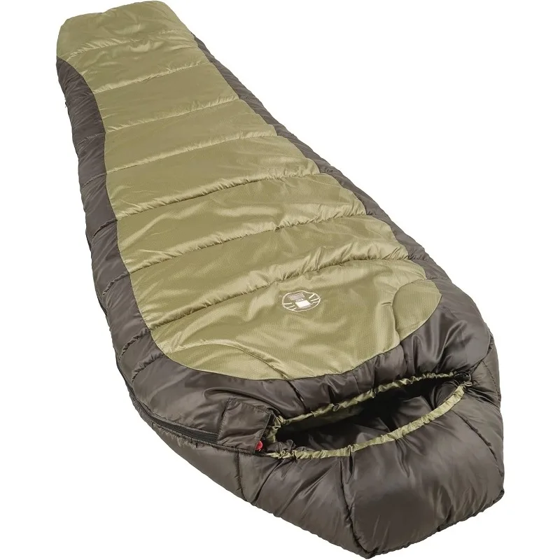

Coleman North Rim 0°F Big & Tall Sleeping Bag, Cold-Weather Mummy Sleep Sack with No-Snag Zipper & Adjustable Hood for Warmth
