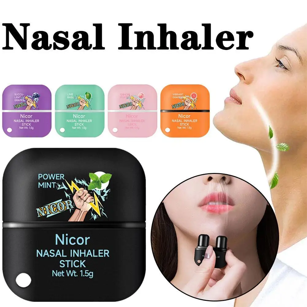 Nasal Inhaler Mint Nasal Essential Oil Menthol Inhaler Relieve Rhinitis Fatigue Refreshing Artifact Thailand Aromatherapy Spray