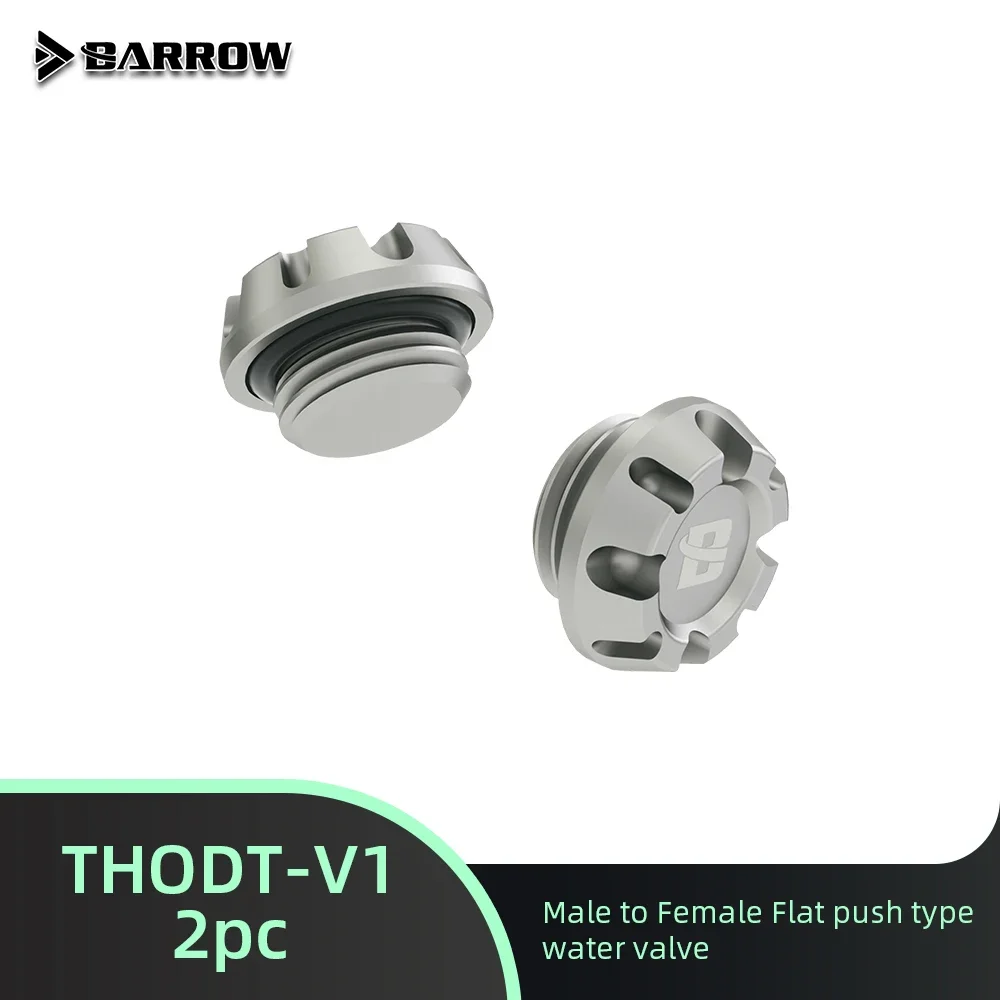 Barrow G1/4" Water Cooling Fluid Stop THODT-V1 PC Gaming Liquid Cooling Building Plug 2pcs/lot DIY Fluid System Water Stop