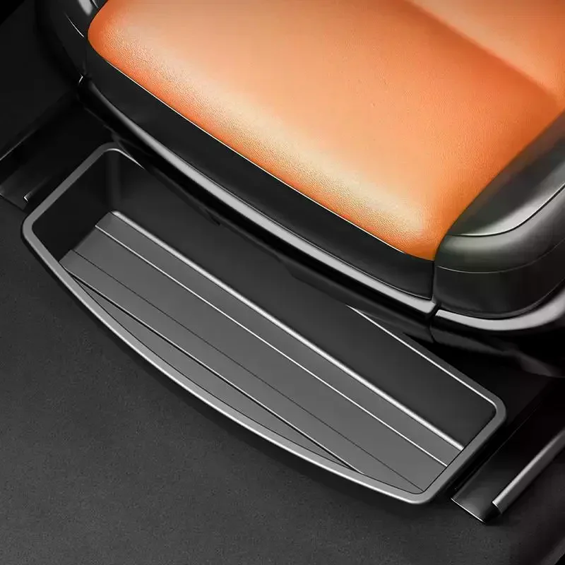 Universal Car Front Seats Storage Box Anti-Slip Auto Under Seat Drawer ABS Storage Organizer For Car Accessories