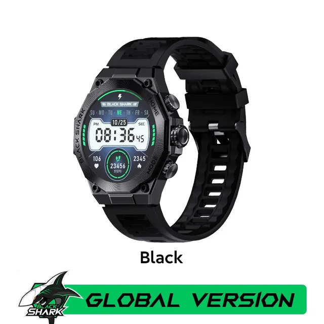 Black Shark S1 Classic Smartwatch, écran AMOLED 1,43'', Autonomie De 12 Jours, étanchéité IP68, Plus De 100 Modes Sportifs, Appel Bluetooth, Mode De Surveillance De La Santé Pour Les Jeux, Noir