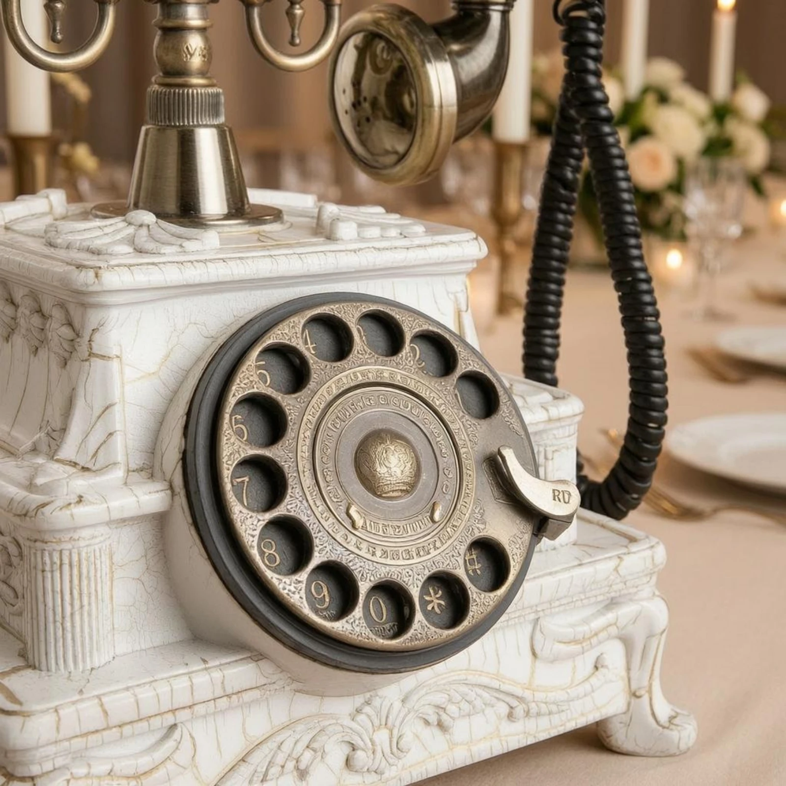 

Audio Guestbook Phone Coiled Cord Audio Guest Book Phone Voicemail Guest Book Stand-Style Special Occasion Item for Events
