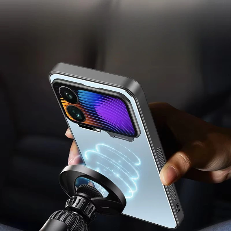 المتقدمة ماتي عدسة الكاميرا غير مرئية حامل جراب هاتف ل Xiaomi 17 برو ماكس 17 برو الغبار سيارة المغناطيسي الصلب عودة حماية