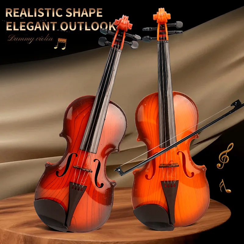 

Acoustic Violin Toys Adjustable String Simulation Musical Instrument Practice Toys for Kids Children Birthday Gifts