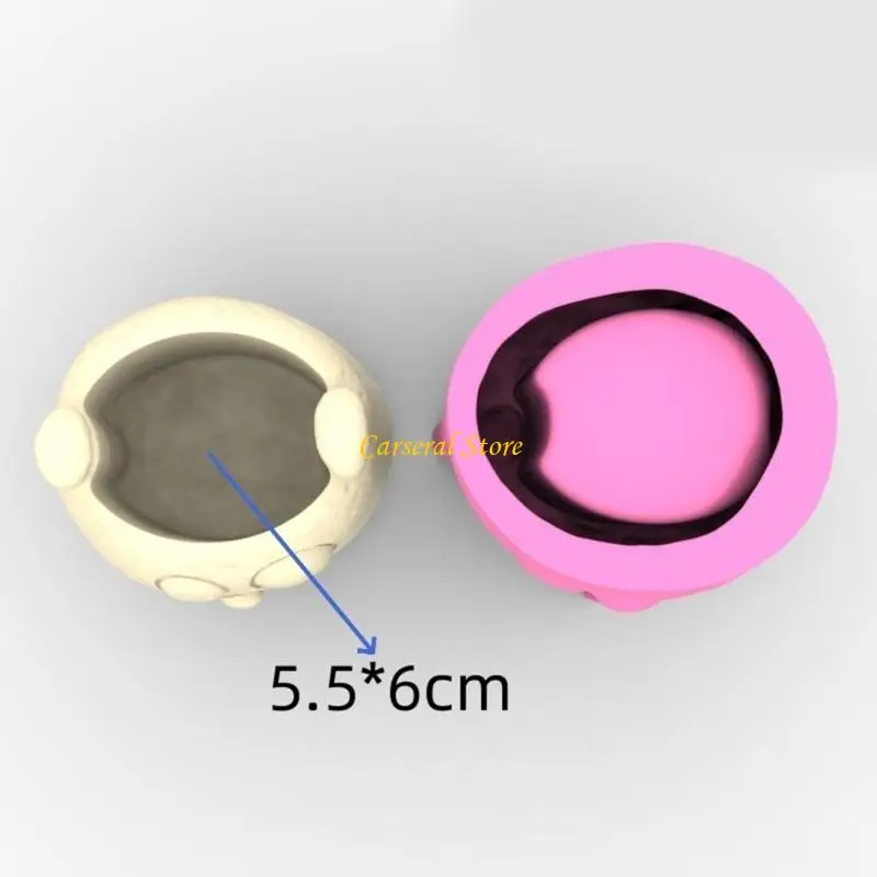 

M4YF Silicone Mould Epoxy Resin Plant Pots Moulds Monsters Easy Demoulding Craft Tool Concrete Planter Mould for Vase