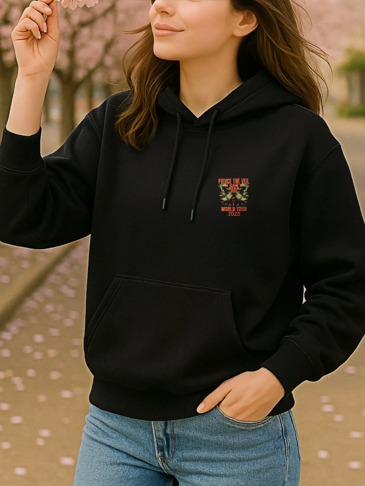Grafik-Hoodie für Damen, Vintage-Grafikdruck, Streetwear-Stil, Baumwollmischung, lässige Alltagskleidung, für Teenager