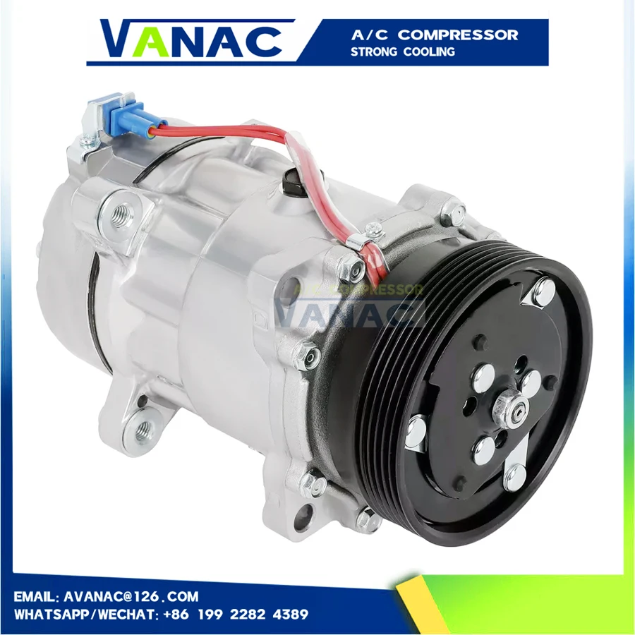 SD7V16 AC Compressor For VW Golf 2.0L 1993 to 1999 VW Cabrio 1995 to 2002 VW JETTA PASSAT 1H0820803D 1H0820803DX 1J0820803D