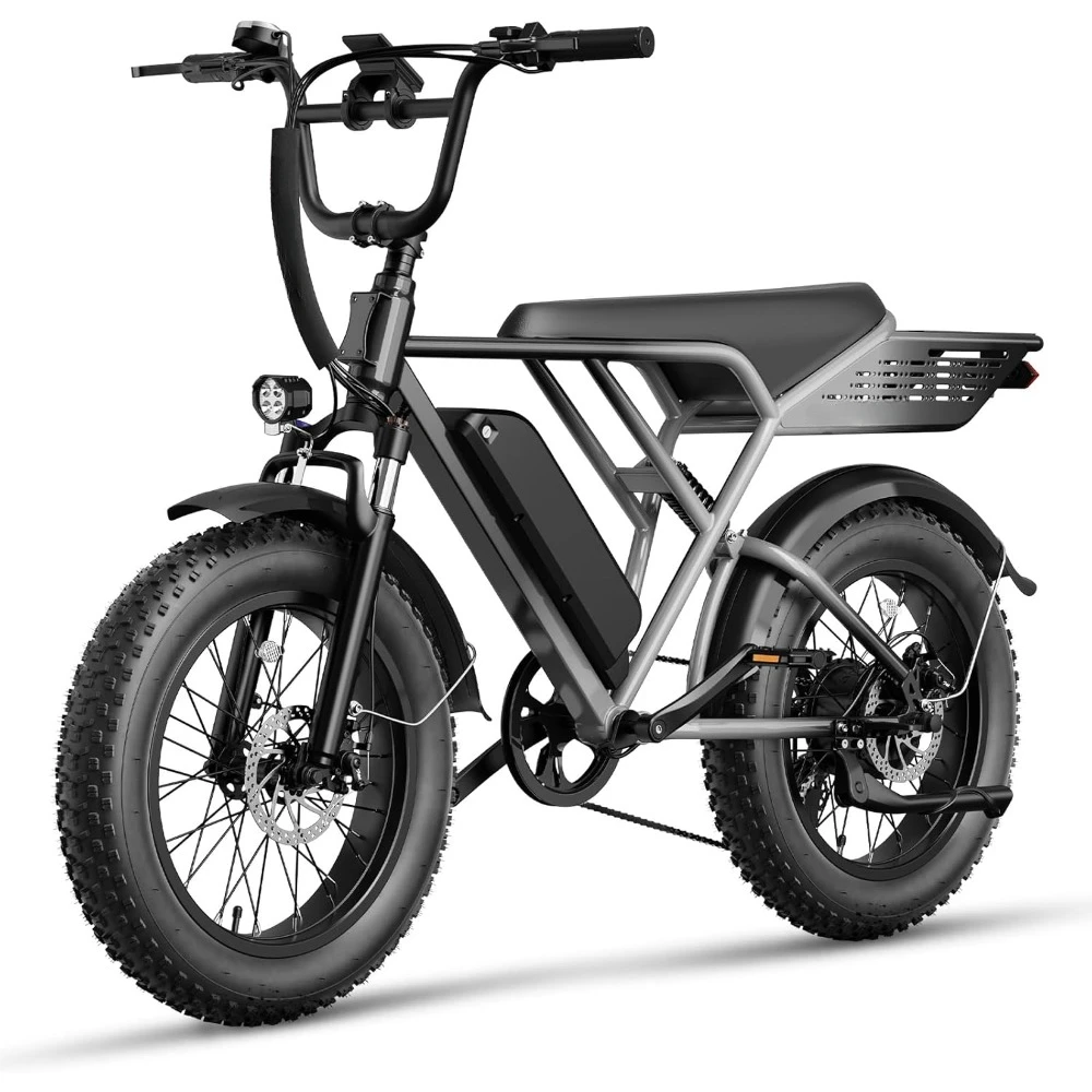 Electric Bike, 1500W Peak Upgrade Motor, 20