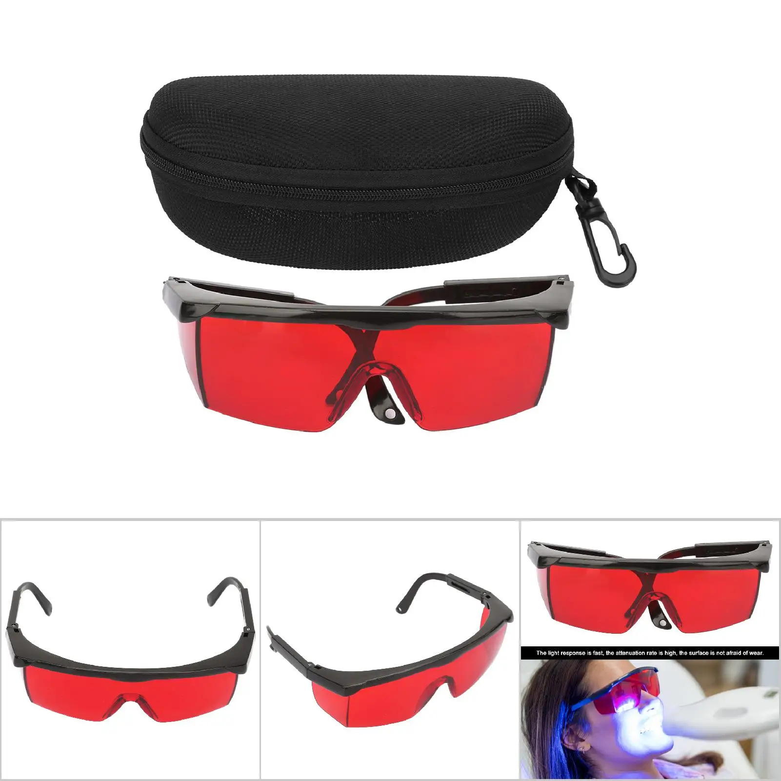 

ZK30 Portable PC Eye Laser Protection Glasses Laser Safety Anti laser Glasses gafas de seguridad trabajo (Red)