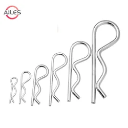 304 Stainless Steel M1.2 M1.6 M1.8 M2 M2.5 M3 M3.5 M4 M5 M6 M7 B R Type Spring Cotter Pin Wave Shape Split Clip for Car