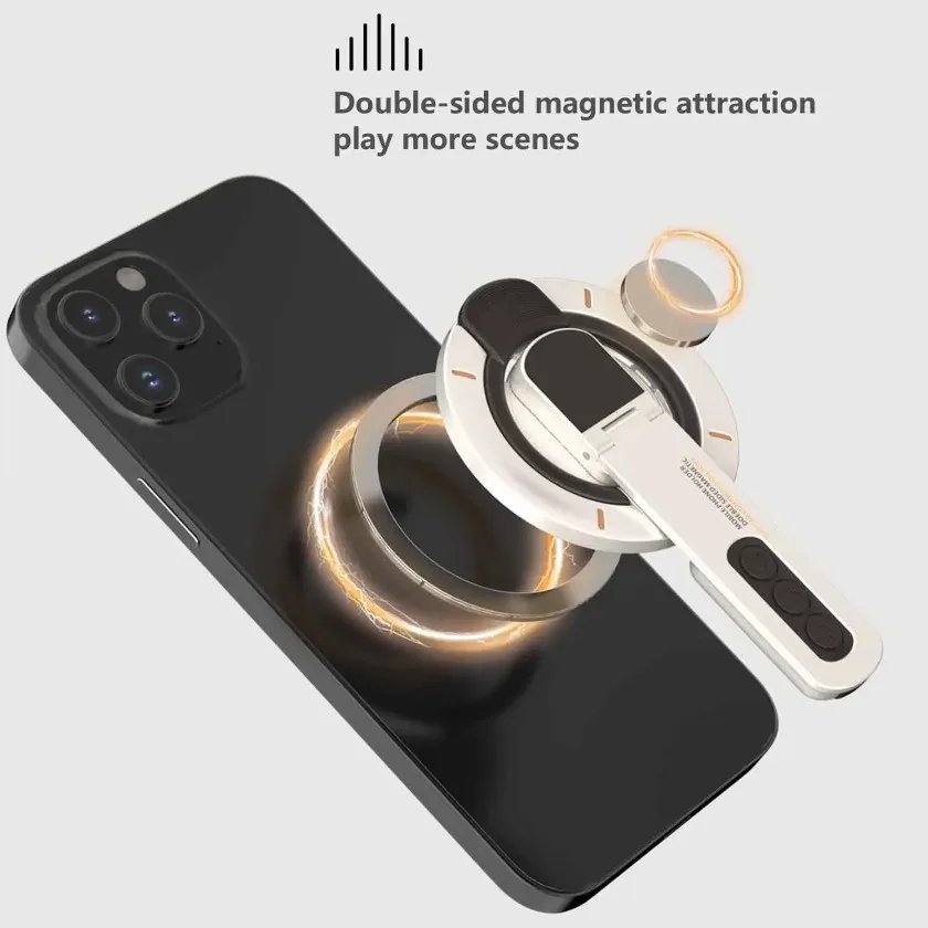 360 ° Rotation Magnetische Telefongriffe Ständer Magnetischer Fingerringhalter doppelseitig für Magsafe iPhone 17 16 15 14 13 12 Pro Max
