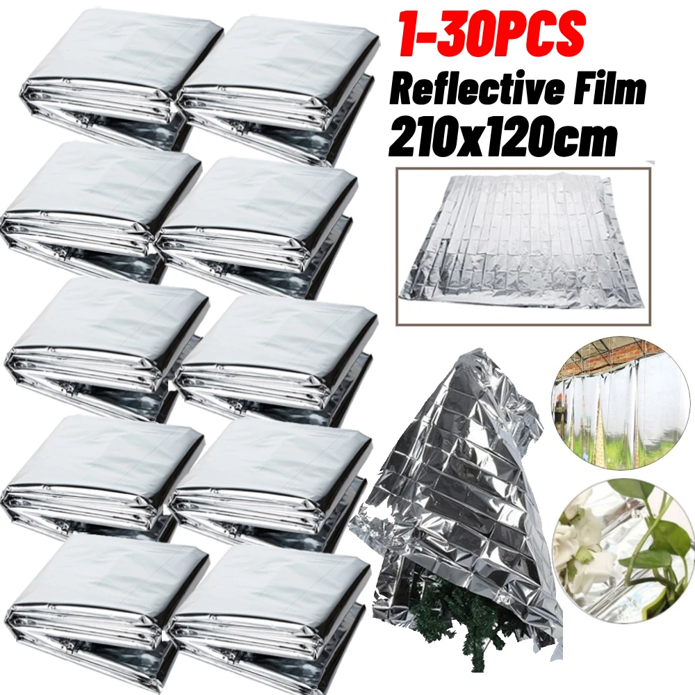 1-30PCS Garden Silver Mylar Film Covering Sheet Hydroponic Highly Reflective Indoor Greenhouse Planting Accessories Special