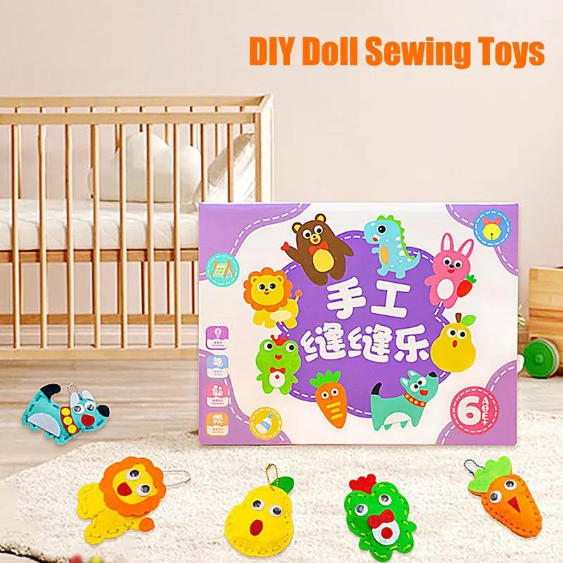 

Kids Doll Craft Toy Fun Sewing Kits Creative Colorful Easy Handmade Projects Kids Arts Crafts Toy Easy Sewing Kit For Beginner