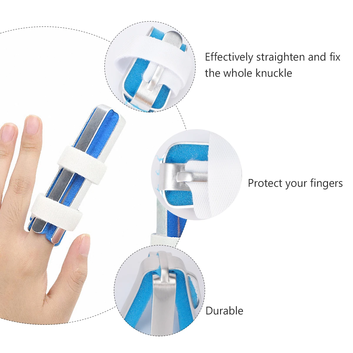 

3pcs Finger Splint Brace Support Guard For Thumb Trigger Finger Injury Fixation Protection Immobilizer Post Surgery Recovery