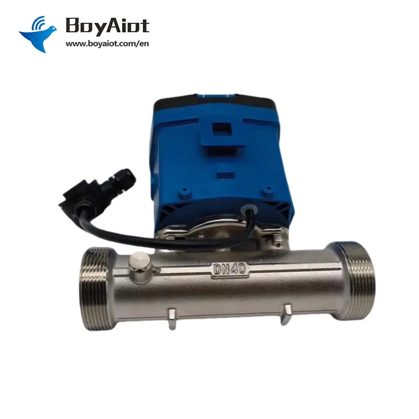 BOY-WF01 Medidor de agua ultrasónico industrial de acero inoxidable de alta precisión diámetro pequeño DN15-DN40mm OEM personalizable