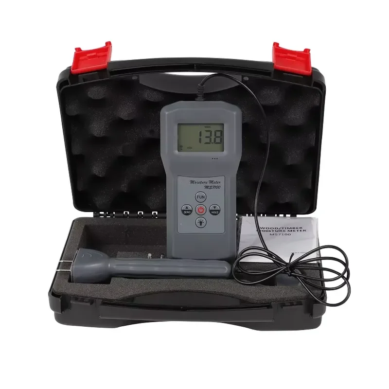 TOKY High Accuracy Digital Portable Timber Moisture Meter 0-84% Testing Range 0.5% Accuracy 0.1 Resolution MS7100 Model