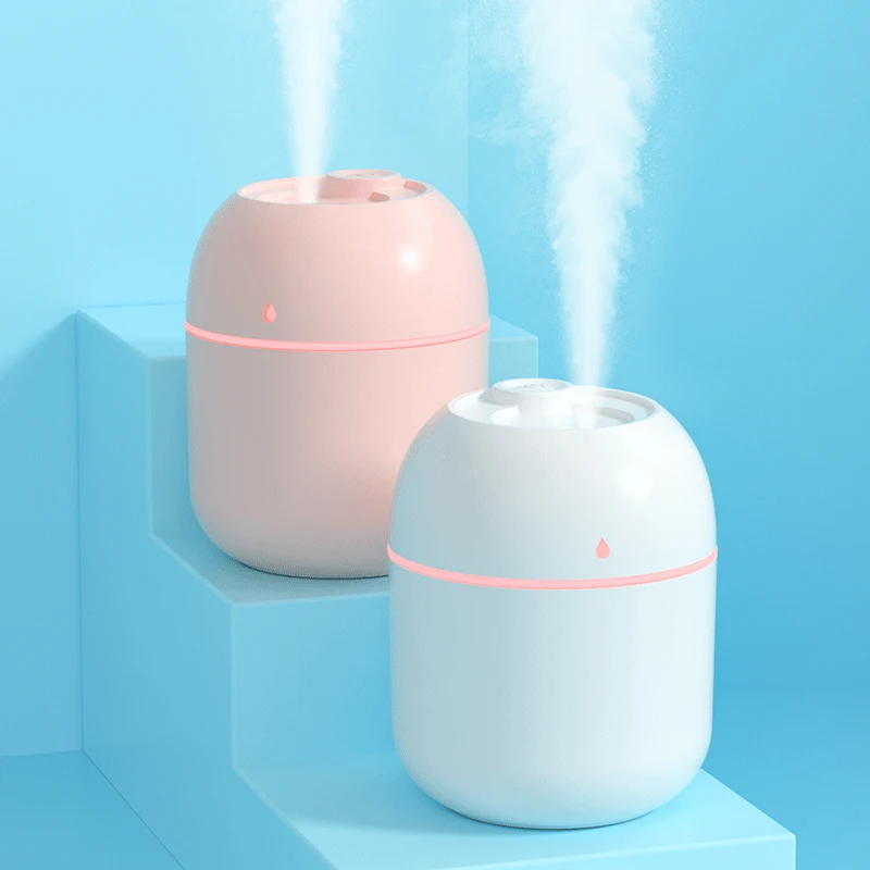 Przenośny ultradźwiękowy Mini nawilżacz powietrza USB Dyfuzor olejków eterycznych Oczyszczacz samochodowy Aroma Anion Mist Maker z oświetleniem lampy LED