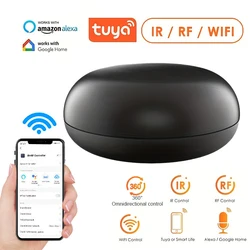 Tuya evrensel WiFi IR RF Bluetooth uzaktan kumanda akıllı yaşam APP Alexa Google ev için ses uzaktan kumanda