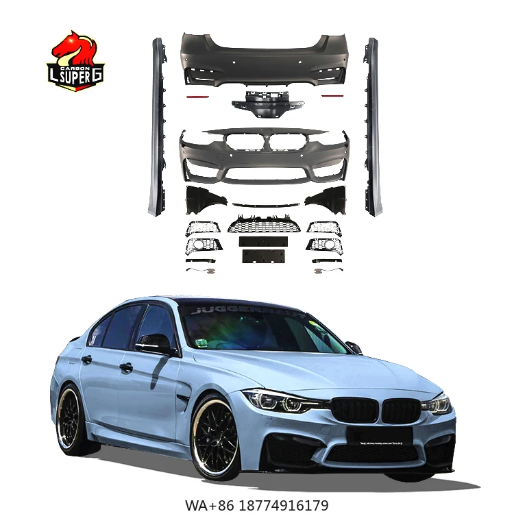 

Автомобильный бампер F30 F3 Обновление M3 Модифицированный бампер Крыло Задний бампер Боковые юбки для 3-й серии автомобиля Bodykit