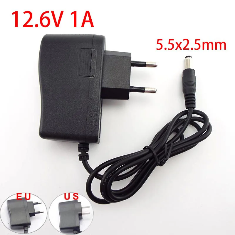 AC 100-240V DC 4.2V 8.4V 12.6V 16.8V 1A 1000MA Power Supply Adapter 8.4 12.6 16.8 V Volt Charger for 18650 Lithium Battery