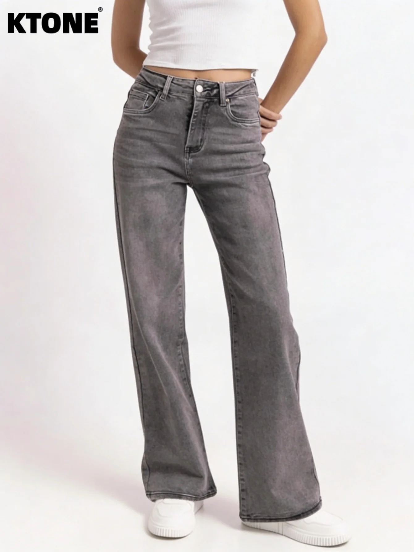 

Tight Slim Fit Gray Jeans For Man Original Y2k Drip Unisex Trendy Jeans Pant No accessories or belts included