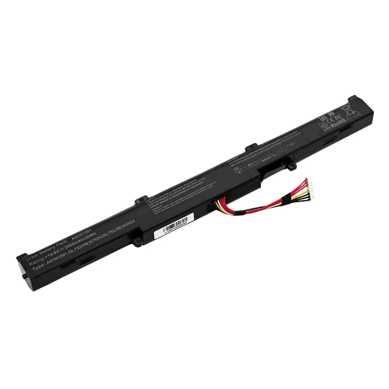 Apexway A41N1501 Laptop Battery for ASUS GL752JW GL752 GL752VL GL752VW N552 N552V N552VW N752 N752V N752VW N752VX A41LK9H