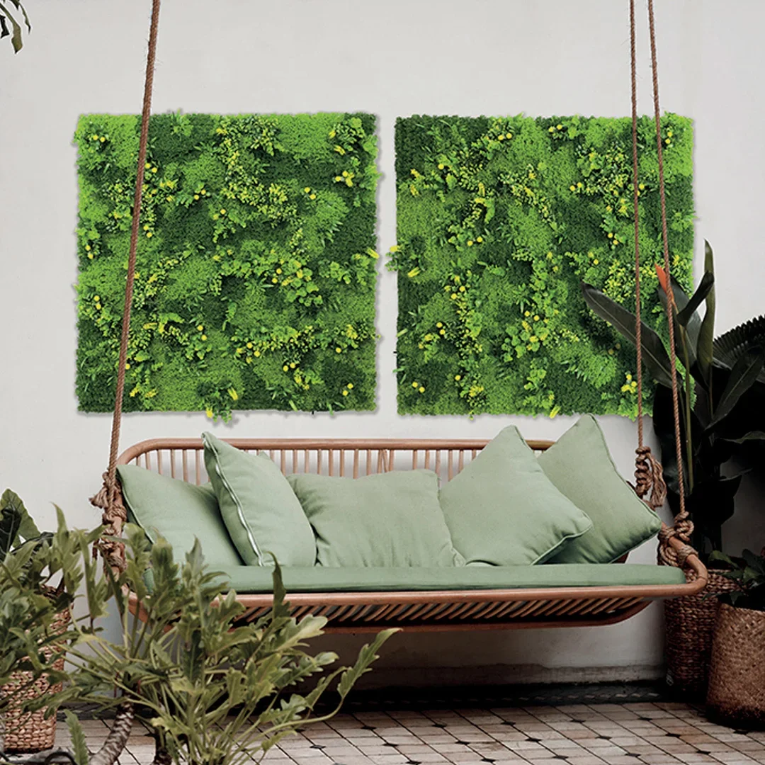 Nortene Jardín Vertical Tundra 100 X 100 Nortene Decoración De Pared Diseño Morno Perfecto Para Ambientes Mornos Y N