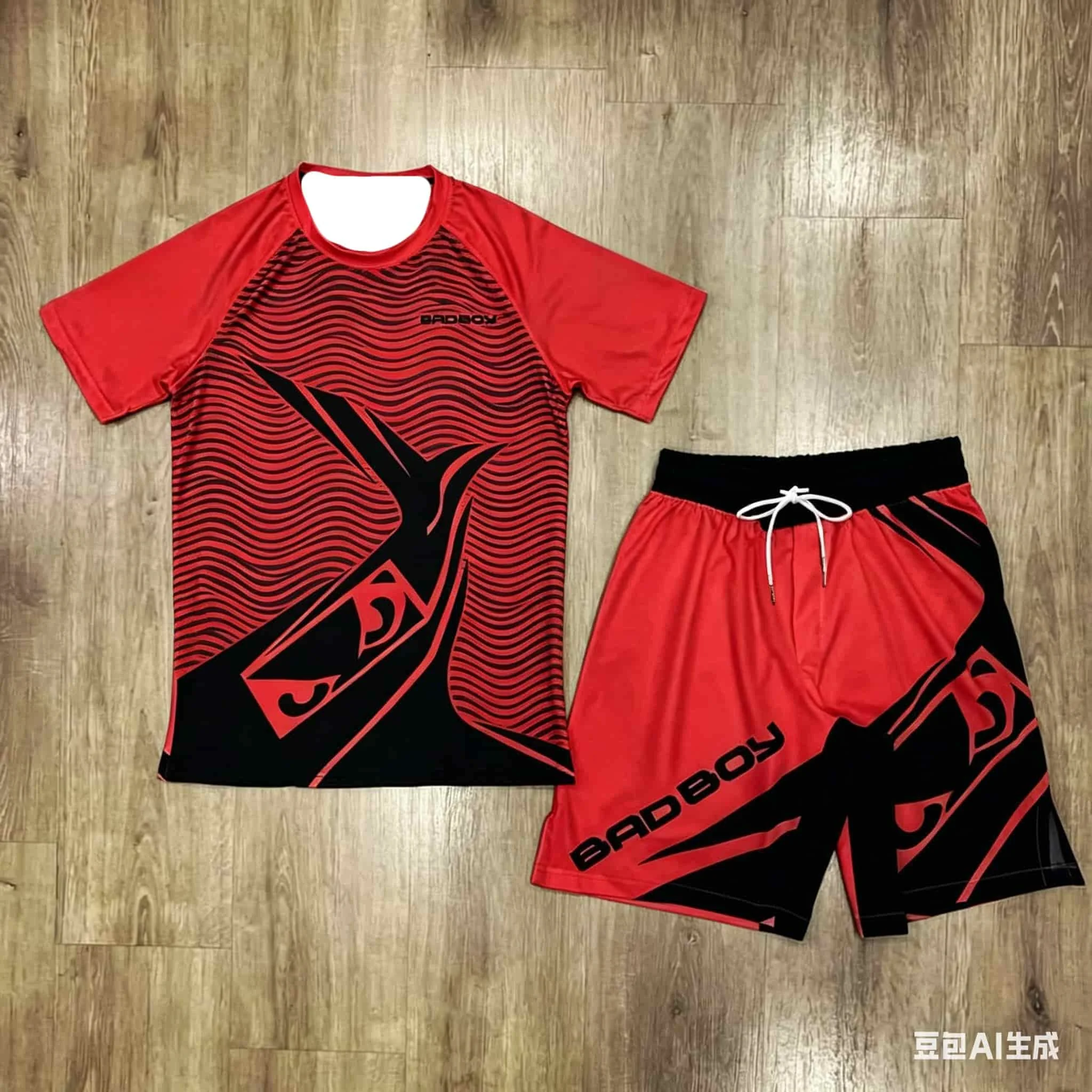 

2026 New Jiu Jitsu Sports Suit Men's 3D Pattern T-shirt and Shorts Quick Drying Training Combat Suit for Adults