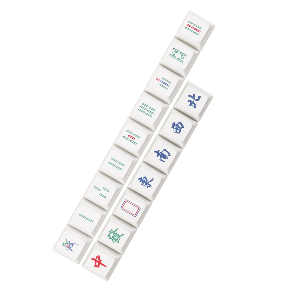 

16pcs Mahjong Keycap Cherry Profile R4 Dye Sublimation Custom Replacement Gaming Keyboard Accessories Mechanical