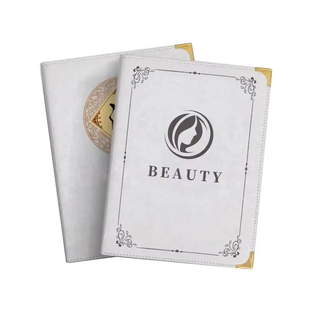 

A4 210x297mm PU Leather Double Stitched Menu Cover Sleeves 8.5"x11" Inch 6 Page 12 Views Restaurant Bar Cafe Recipe Menu Holder