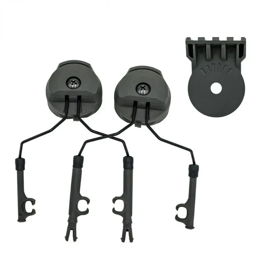 Military Tactical Comtac Helmet ARC OPS-CORE Helmet  Rail Compatible with PELTOR Adapter + Tactical Flashlight Mounting Kit