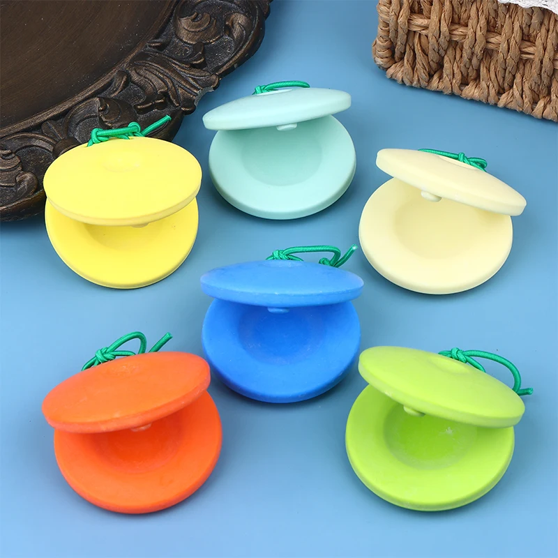 1Pc Bamboo Music Toys Castanets Percussion Instrument Entertainment Props Instruments For Toddler Kids Rhythm Cultivation
