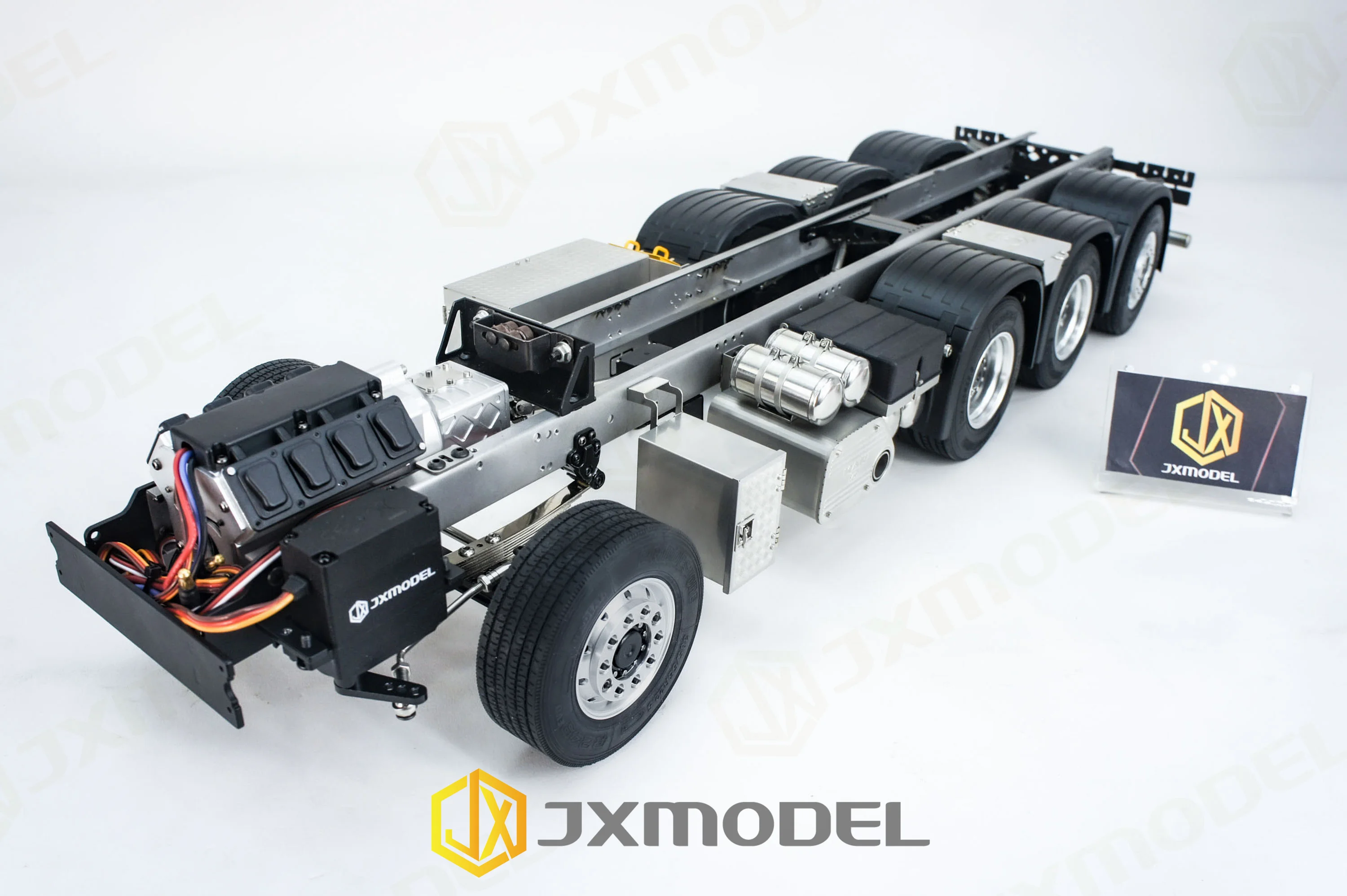 JXMODEL 8X4 metal chassis (dedicated to JXF1650-TD with the tail of the car) turns to