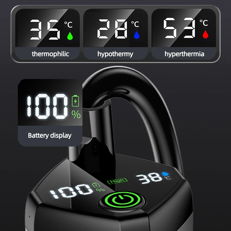 Портативный душ для кемпинга, 6000 мАч, перезаряжаемый душ для кемпинга с насадкой для душа, интеллектуальный светодиодный дисплей, электрический насос для душа