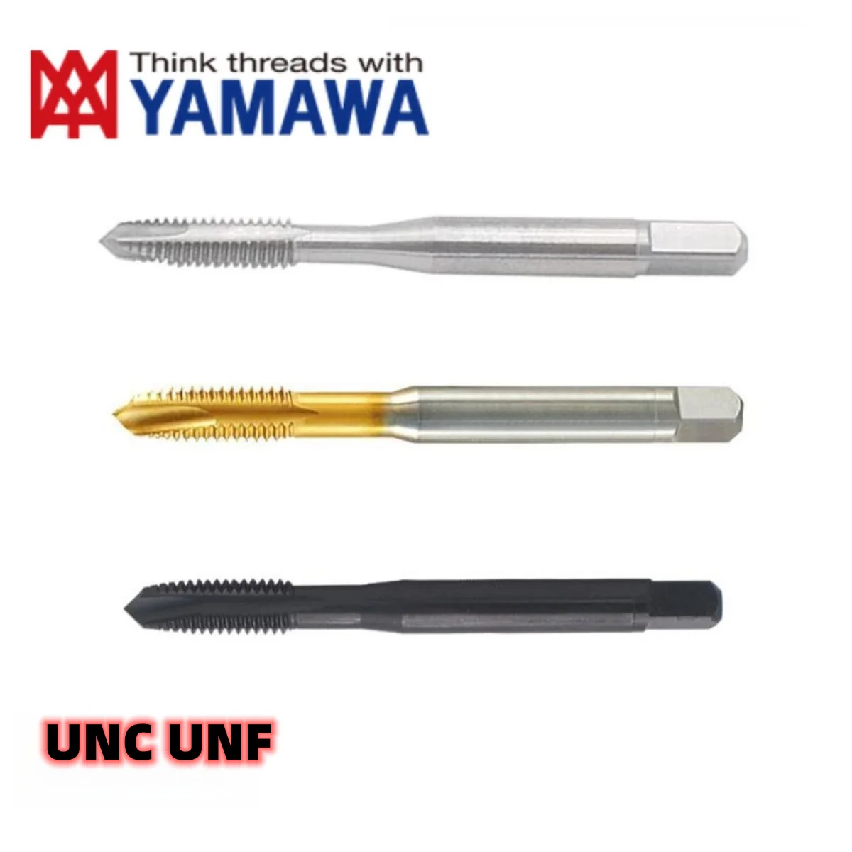 

1PCS YAMAWA HSSE American Spiral Pointed Tap TIN Oxidization 5/16 3/8 7/16 1/2 9/16 5/8 3/4 Machine Screw Thread Taps