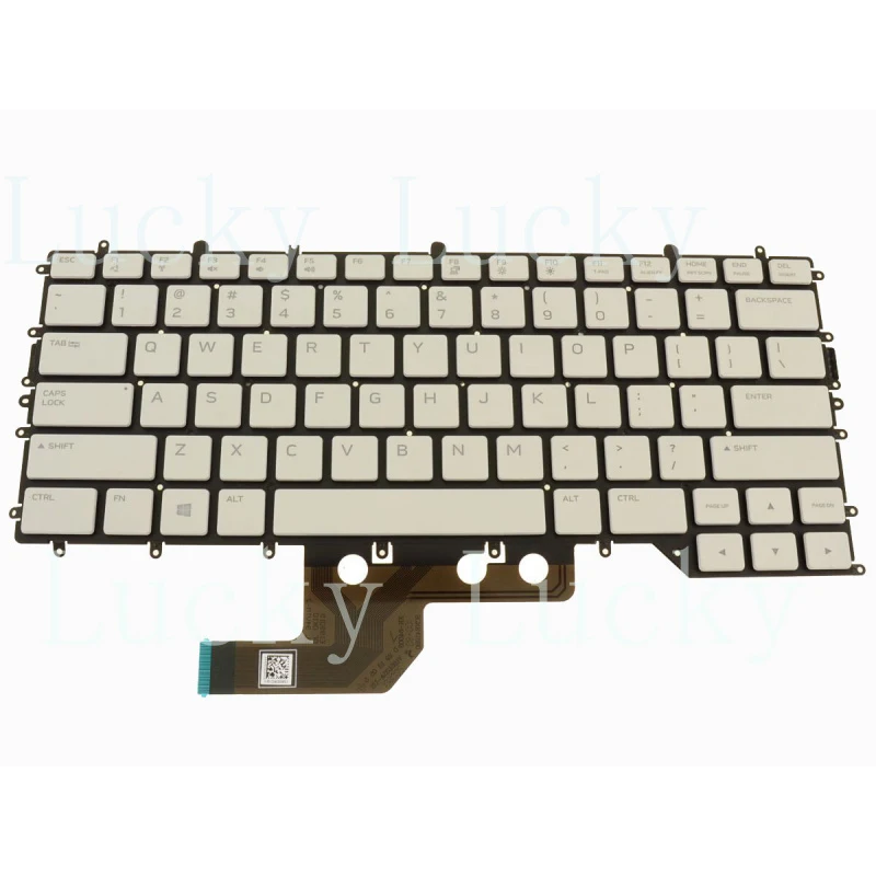 Teclado Retroiluminado para Portátil DELL Alienware M15 R3 M15 R4, Ensamblaje de Teclado T86P3