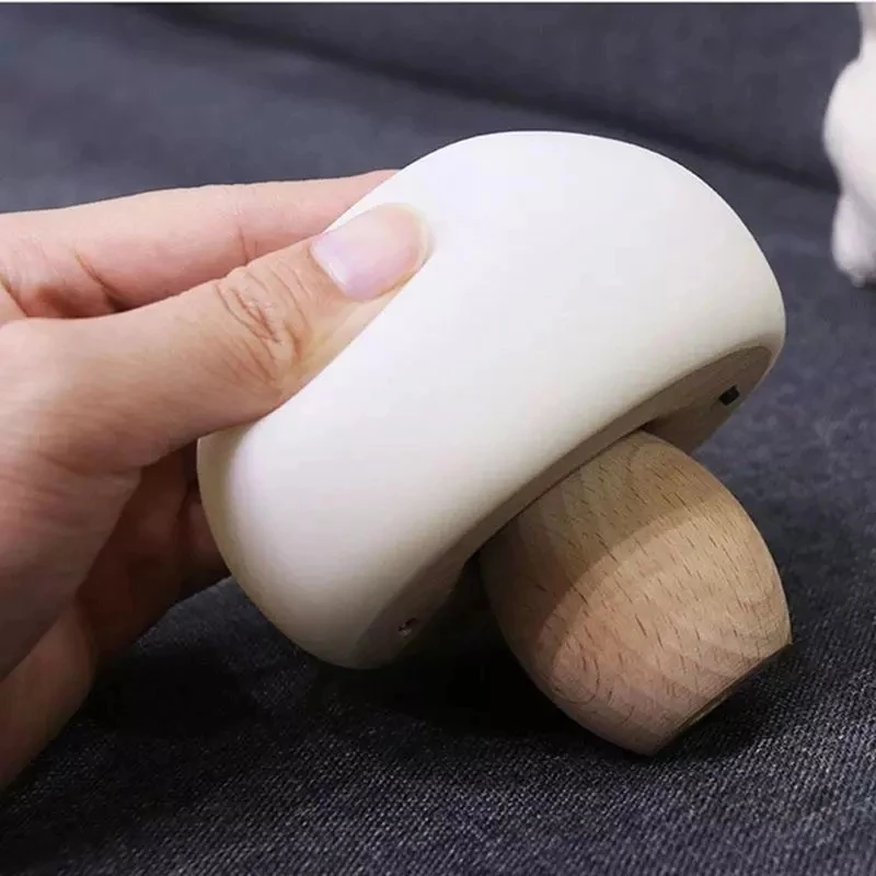 Cute Mini LED Mushroom Lamp Light USB Night Lights Touch Sensor Atmosphere Lamp Soft Baby Child Sleeping Bedside Lamp