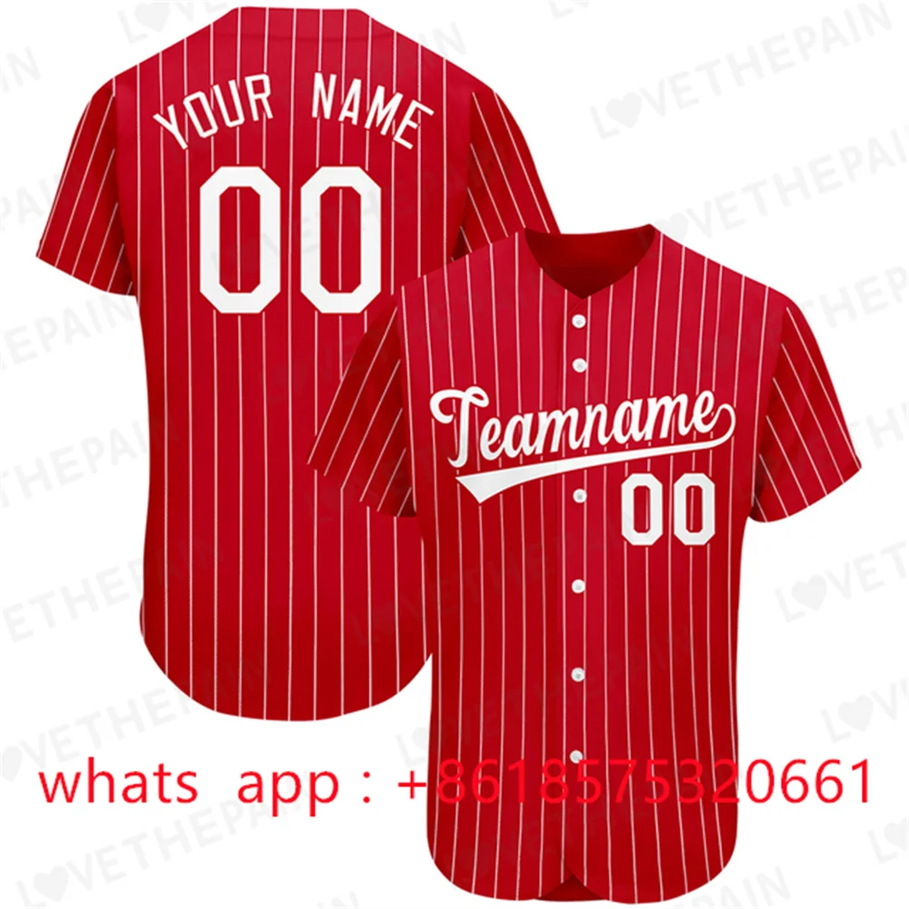 Personalized Baseball Jersey Customized Your Name Number printing Printed Stripe Hip Hop Streetwear Male Women Baseball Shirt