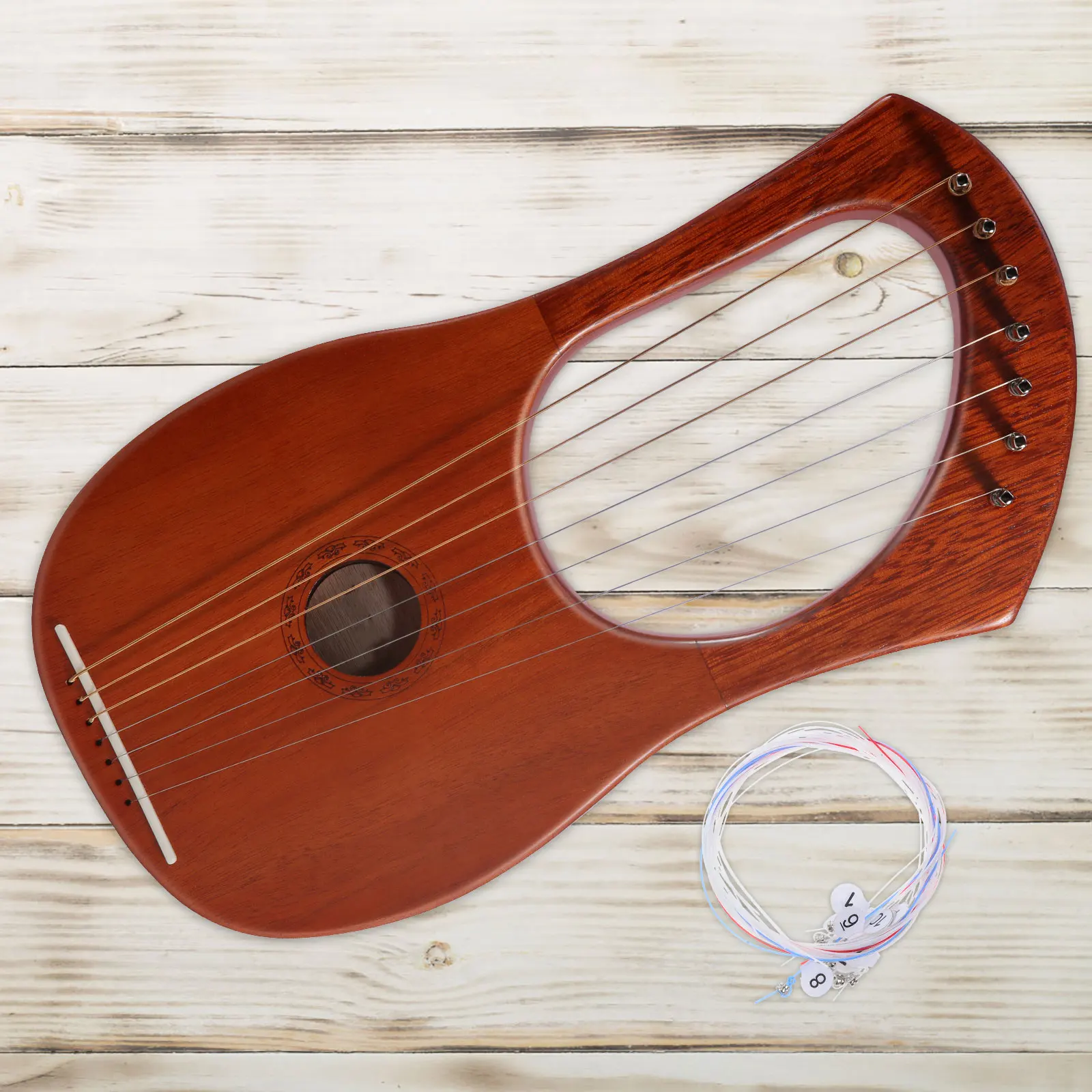 

1 Set Durable Nylon Lyre Strings Replacement Crisp Sound Stable Quality String Accessories Stringed Musical Instruments Parts