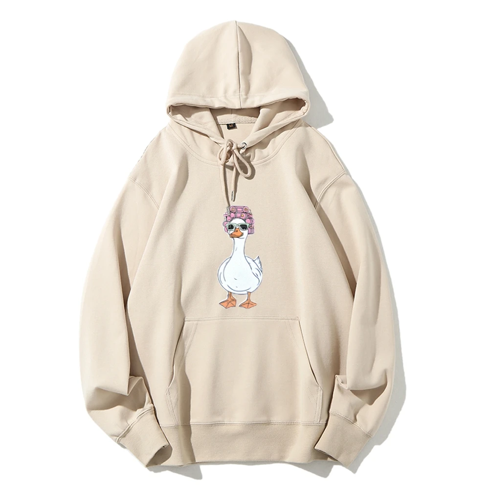 グースフローラルフーディーヘッドバンドプリントオーバーサイズソフト生地カジュアルウェアトレンディペットグラフィックデザイン楽しい雰囲気遊び心のあるY2kスタイルフーディー