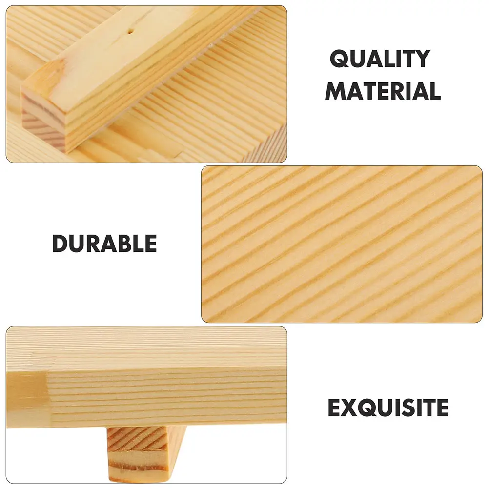 

2 Pcs Party Sushi Plate Plates Food Serving Tray for Wood Japanese Style Tableware