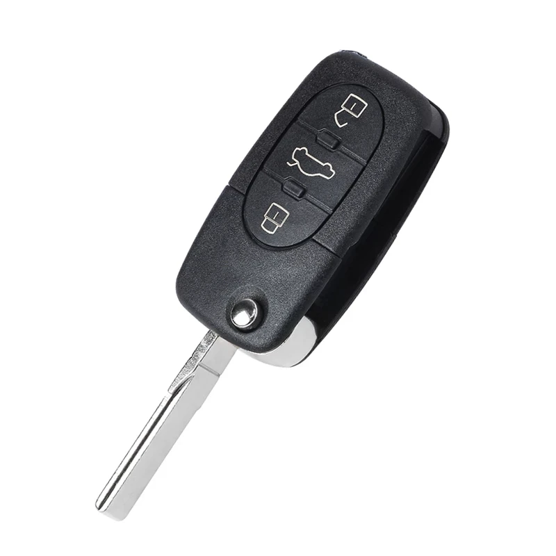 KEYECU 3 przyciski 315MHz ID48 układu dla Audi A4 S4 A6 S6 A8 S8 TT 2001 2002 2003 2004 2005 zdalny klucz składany Fob P/N: 8Z0 837 231 G