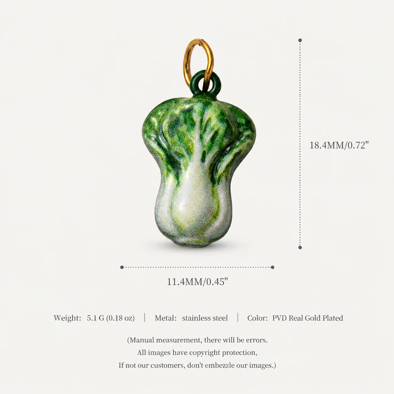 316 Edelstahl Wasserdicht Farbbeständig Einfache Beliebte Gemüse-Serie Tomaten-Erbsen DIY Anhänger Charms für Schmuck – Detail 6