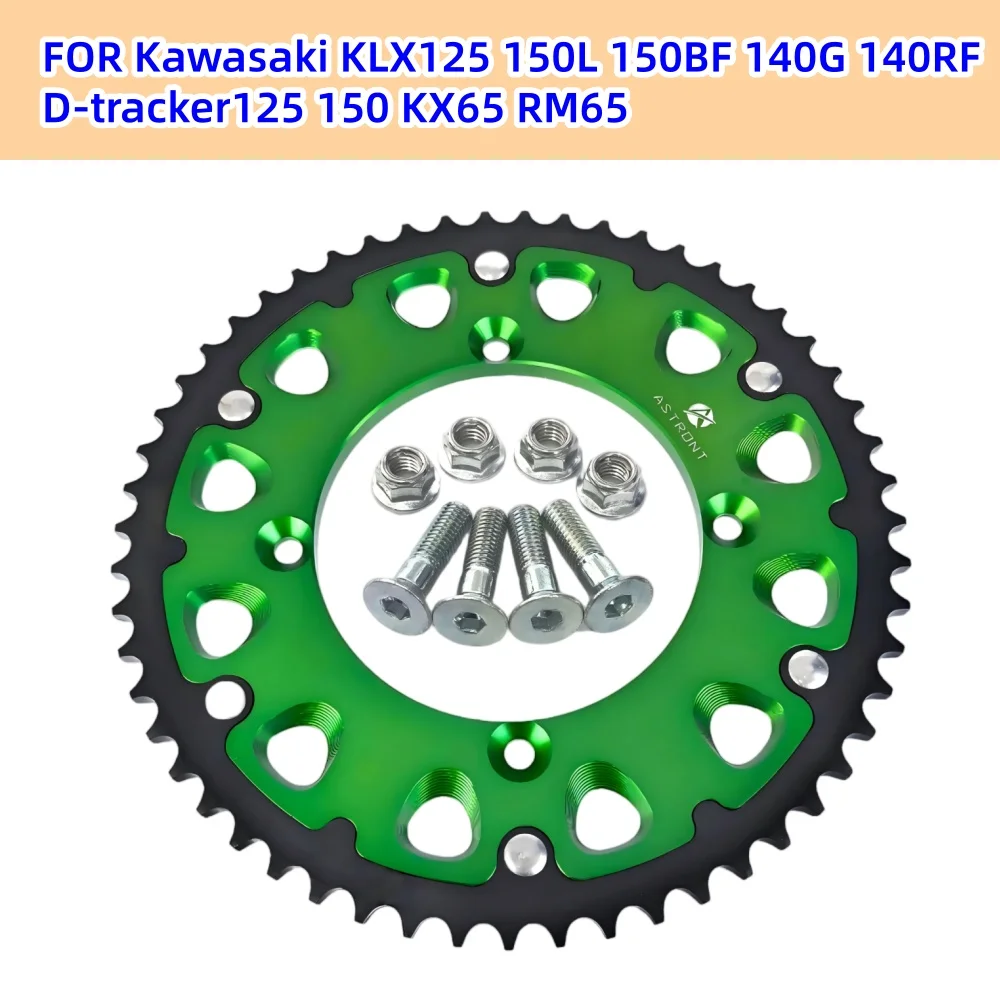 

Motorcycle Chain Rear Sprocket FOR Kawasaki KLX150L KLX150BF KLX140G KLX140RF D-tracker150 KLX125 D-tracker125 KX65 RM65