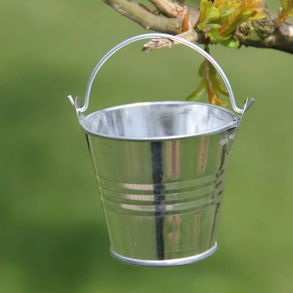 Gathering with Handle Bucket Shot Glass Reusable Portable Tiny Pail Cup Mini Bucket Cup Party
