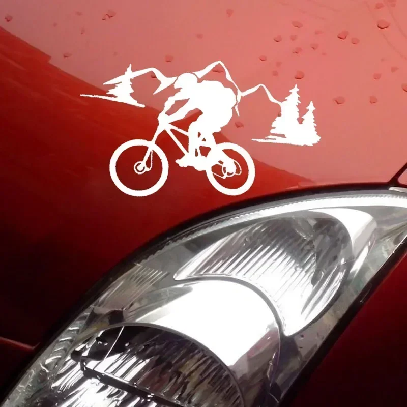 Pegatina de vinilo para coche, calcomanías impermeables para montar en bicicleta de montaña y carretera, accesorios para parachoques y ventana trasera