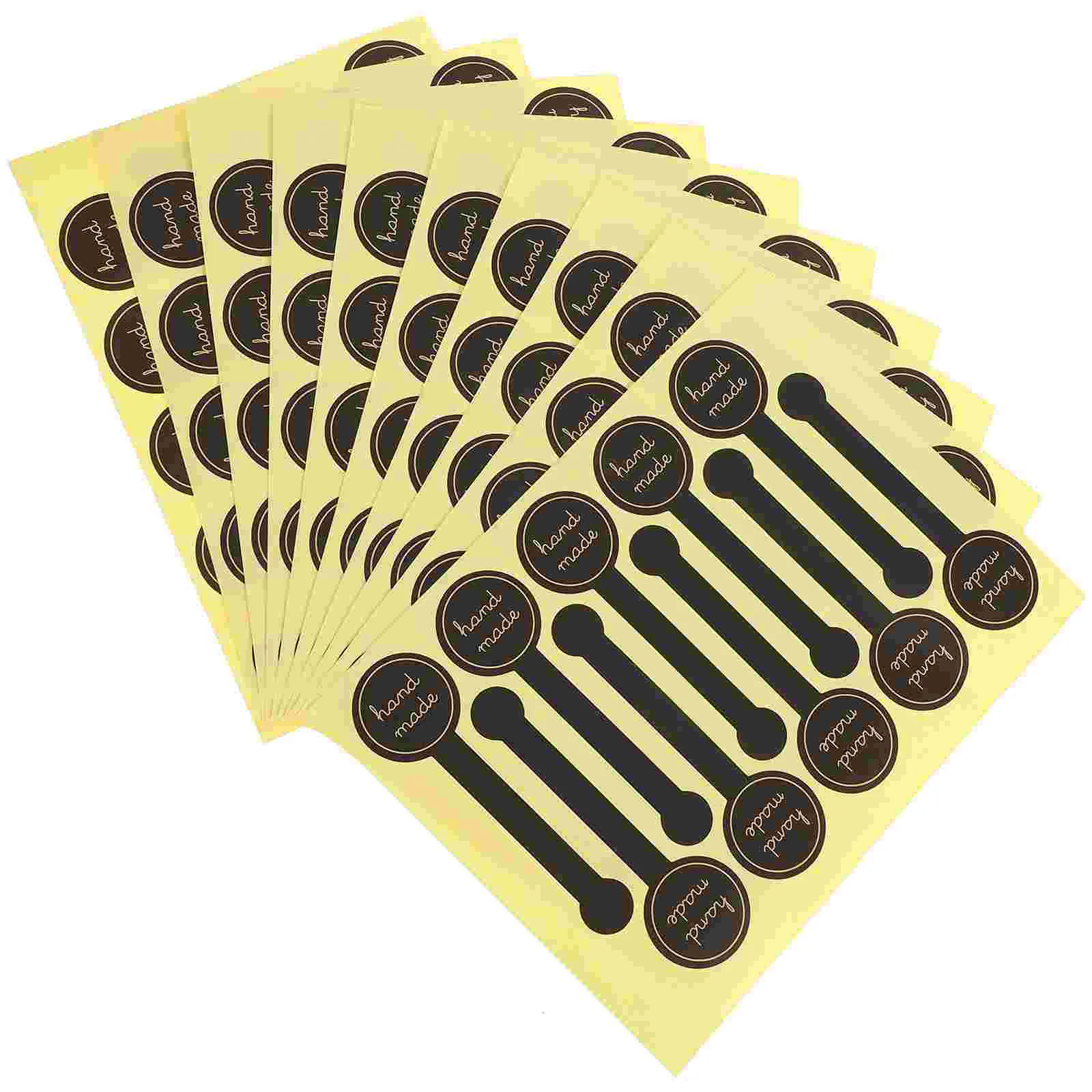 100 Pcs Sticker Adhesive Seal Label Stickers for Containers Bakery Decals Packaging Sealing